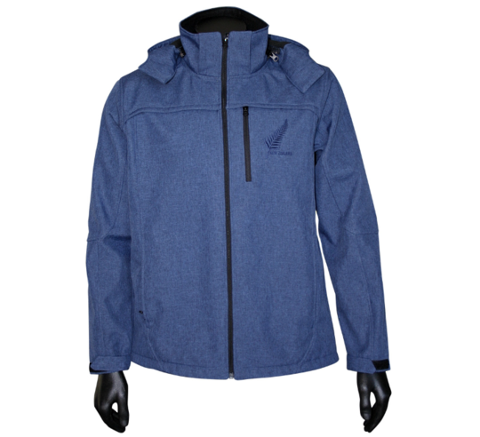Sea to Sky Activewear Adults Softshell Rain Jacket Dark Denim